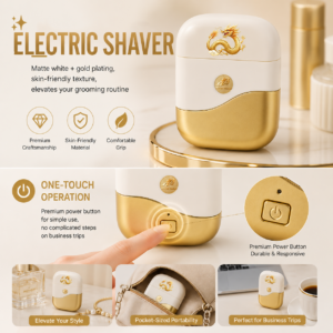 Electric Shaver with Dual Blades, Waterproof, Quiet, USB-Rechargeable  The Perfect Gift for Men